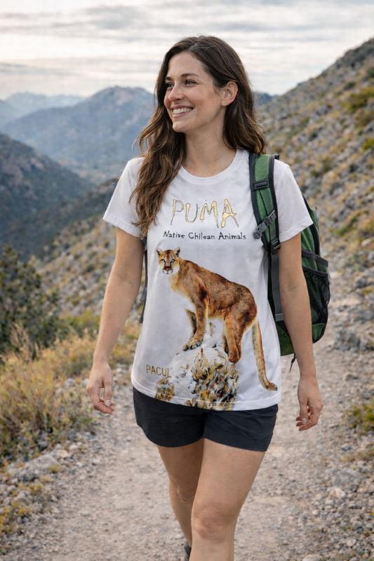 Polera Pacul Mujer Puma - Native Chilean Animals