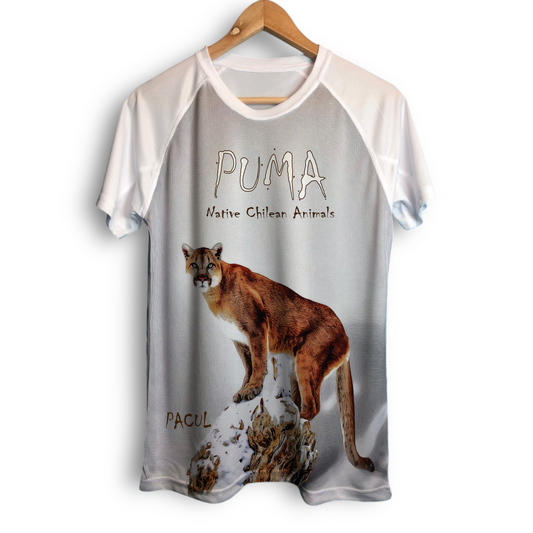 Polera Pacul Hombre Puma - Native Chilean Animals